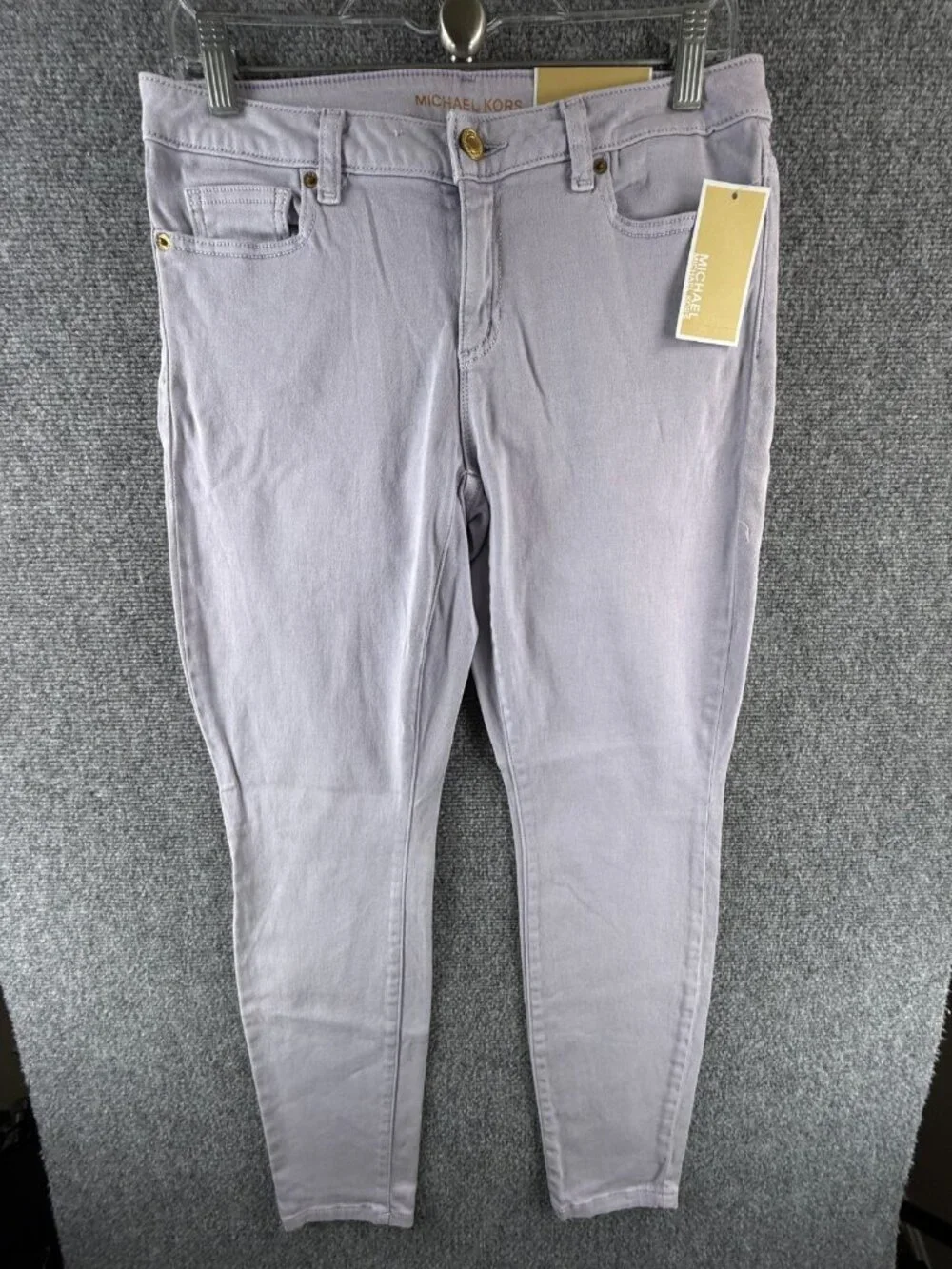 NWT Michael Kors Women Izzy Skinny Jeans Size 4 Cotton Stretch Adult ACTL 30X29